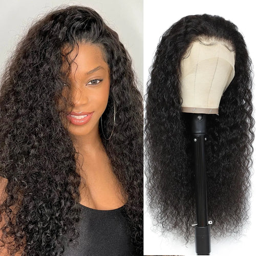 36 34 Inch Deep Wave Frontal Wig 13X6 Lace Brazilian Human Hair Wig 13x4 Lace Frontal Wig Kinky Curly Human Hair Wig For Women