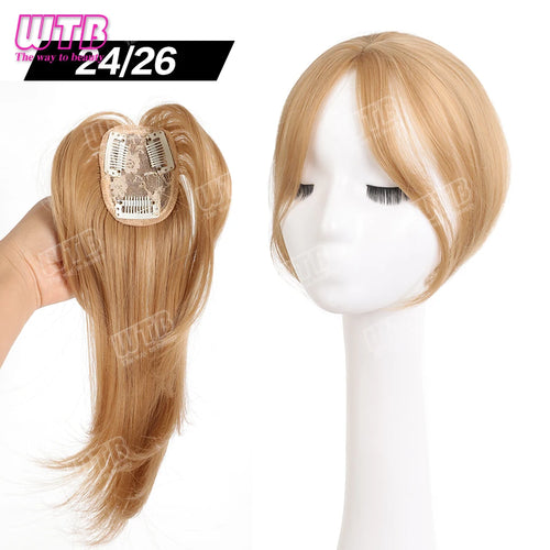 WTB Synthetic Bangs Clip-In Bangs Extension Natural Fake Fringe Topper Hairpiece Invisible Clourse Bangs Covers Hairpieces Hair