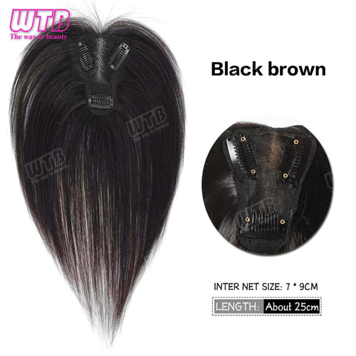 WTB Synthetic Bangs Clip-In Bangs Extension Natural Fake Fringe Topper Hairpiece Invisible Clourse Bangs Covers Hairpieces Hair