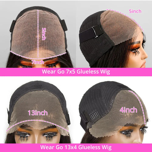 Highlight Wear Go Glueless Human Hair Straight Short Bob Wig P4/27 Colored 7x5 13x4 HD Lace Frontal Glueless Wigs Ready to Wear
