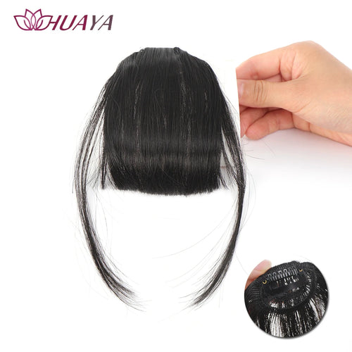 Synthetic Air Bangs Hair Clip-In Extension Front Fringes Hair pieces Air Bangs Fiber Hair Accessorie Invisible Natural