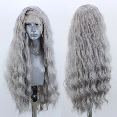 AIMEYA Synthetic Lace Front Wigs for Women Natural Hairline Synthetic Hair Lace Wig Long Brown Wig PrePlucked Cosplay Woman Wigs