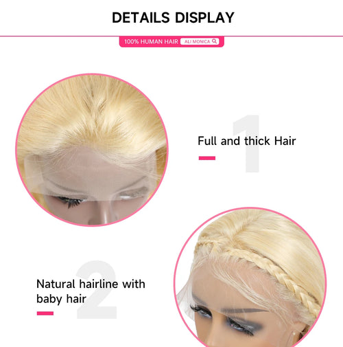 Glueless Wig 613 Blonde Body Wave 5X5 Ready and Go Glueless Human Hair Wig Vietaese Raw Human Hair Hd Lace Frontal Wig For Women
