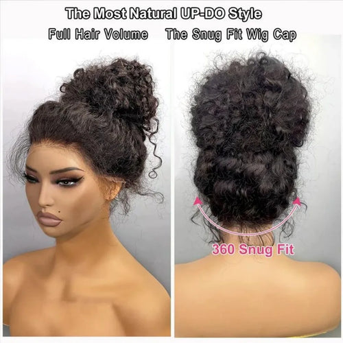 360 Full Lace Wig Human Hair Pre Plucked Deep Wave Frontal Wig Natural Hairline Hd Lace Wigs 30 40 Inch Curly Human Hair Wigs