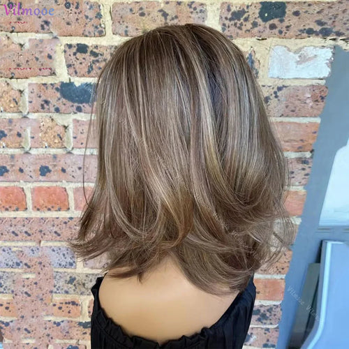 Soft Highlight Blonde Boby Wave 5x5 Silk Base Jewish Human Hair Wig With Baby Hair HD Lace European Hair Preplucked Glueless
