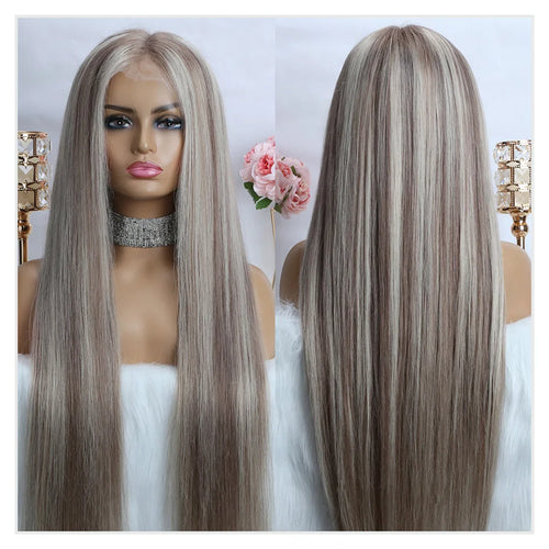 Ash Blonde Highlight Body Wave Human Hair Wig Blonde 613 Hd Lace Frontal Wig 13x6 Vietnamese Raw Hair Wigs For Women 250 Density