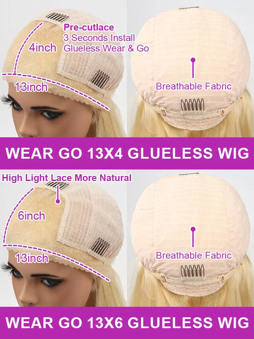 30 40 Inch 613 Honey Blonde 13x6 Hd Transparent Lace Front Human Hair 13x4 Bone Straight Lace Frontal Wig for Women 250 Density