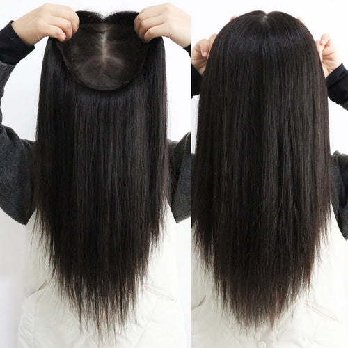 Silk Base Wig Full Hand Tied Lace Base Remy European Hair Glueless Wear Go Light Thin Soft 5x5'' Silk Top Pre Plucked for Women