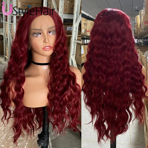 Silver Wig with White Highlights Synthetic Long Deep Wave Lace Front Wig Natural Looking Daily Use Cosplay Light Grey Lace Wigs