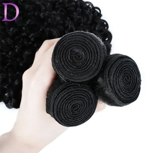 Deep Wave Human Hair Bundles 30 32 Inch 4/3/1PCS Bundles Brazilian Curly human Hair Double Weft Hair Extensions For Women