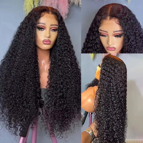 36 34 Inch Deep Wave Frontal Wig 13X6 Lace Brazilian Human Hair Wig 13x4 Lace Frontal Wig Kinky Curly Human Hair Wig For Women
