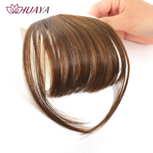Synthetic Air Bangs Hair Clip-In Extension Front Fringes Hair pieces Air Bangs Fiber Hair Accessorie Invisible Natural