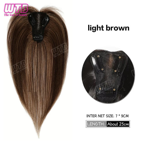 WTB Synthetic Bangs Clip-In Bangs Extension Natural Fake Fringe Topper Hairpiece Invisible Clourse Bangs Covers Hairpieces Hair