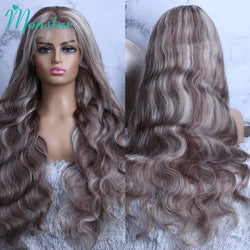 Ash Blonde Highlight Body Wave Human Hair Wig Blonde 613 Hd Lace Frontal Wig 13x6 Vietnamese Raw Hair Wigs For Women 250 Density