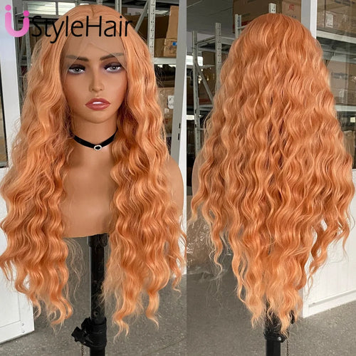 Silver Wig with White Highlights Synthetic Long Deep Wave Lace Front Wig Natural Looking Daily Use Cosplay Light Grey Lace Wigs