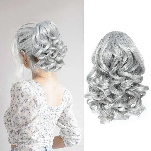 Curly Drawstring Ponytail – Short & Bouncy Synthetic Clip-In Extension