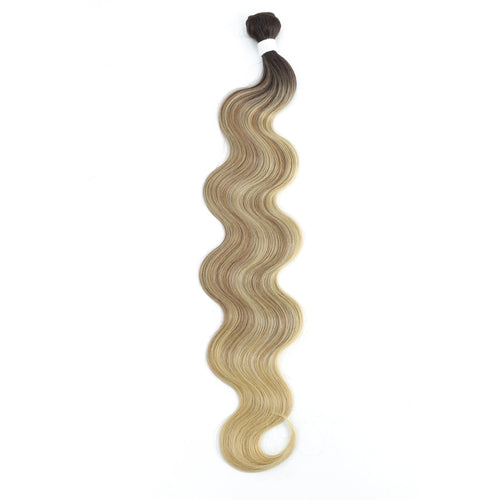 26-Inch Colorful Body Wave Hair Bundles – 613 Piano Blonde Synthetic Hair for Women