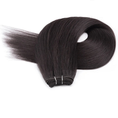 26-Inch Straight Synthetic Hair Bundles – 150g Ombre Brown, Full-Volume Extensions for Women