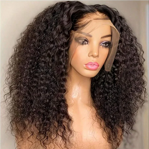 13x4 Human Hair Lace Front Wig – Deep Curly Texture with Baby Hair