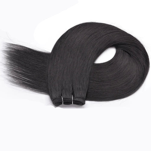 26-Inch Straight Synthetic Hair Bundles – 150g Ombre Brown, Full-Volume Extensions for Women