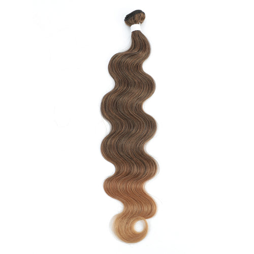 26-Inch Colorful Body Wave Hair Bundles – 613 Piano Blonde Synthetic Hair for Women