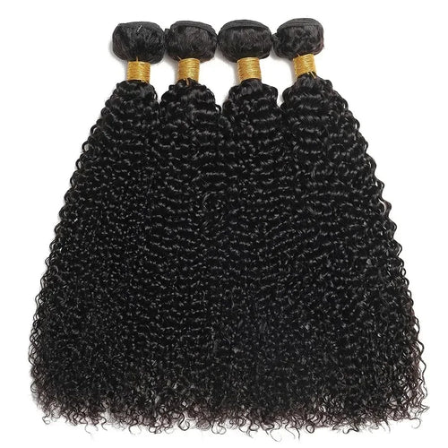 Burmese Afro Kinky Curly Hair Bundles – Deep Water Wave Synthetic Extensions, Full-Volume Hair for Women