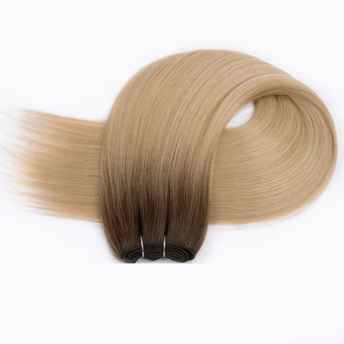 26-Inch Straight Synthetic Hair Bundles – 150g Ombre Brown, Full-Volume Extensions for Women