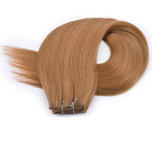 26-Inch Straight Synthetic Hair Bundles – 150g Ombre Brown, Full-Volume Extensions for Women