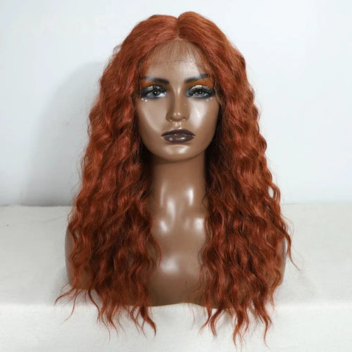 Noble 20 Inch Curly Synthetic Lace Front Wig – Ombre Blonde
