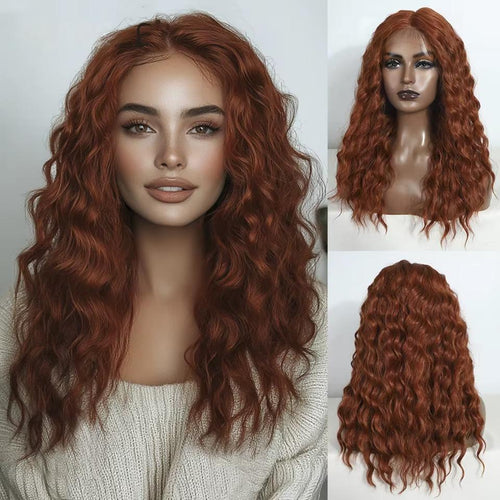 Noble 20 Inch Curly Synthetic Lace Front Wig – Ombre Blonde