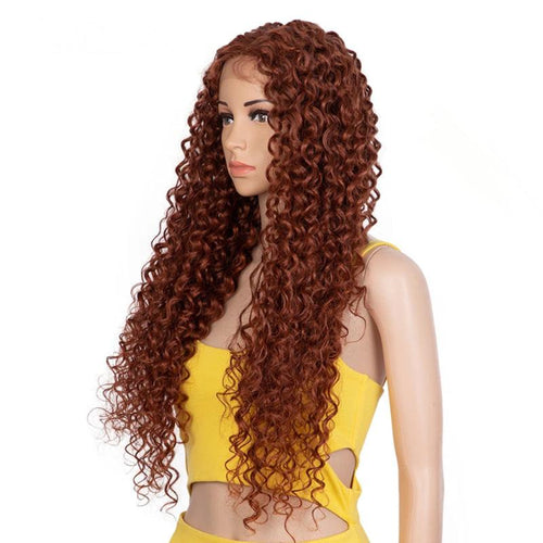 Synthetic Lace Front Wig 30 Inch Afro Kinky Curly