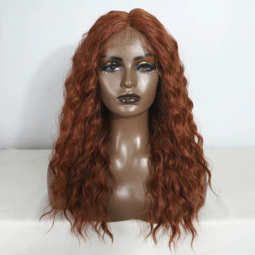 Noble 20 Inch Curly Synthetic Lace Front Wig – Ombre Blonde
