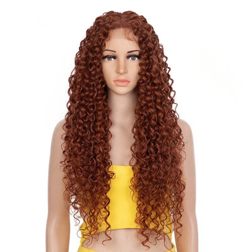 Synthetic Lace Front Wig 30 Inch Afro Kinky Curly