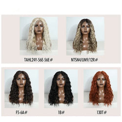 Noble 20 Inch Curly Synthetic Lace Front Wig – Ombre Blonde