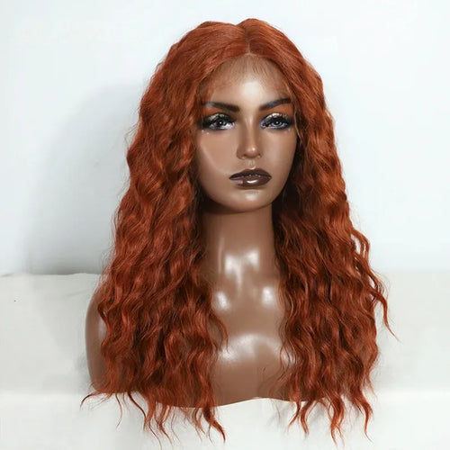Noble 20 Inch Curly Synthetic Lace Front Wig – Ombre Blonde