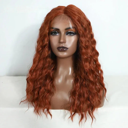 Noble 20 Inch Curly Synthetic Lace Front Wig – Ombre Blonde