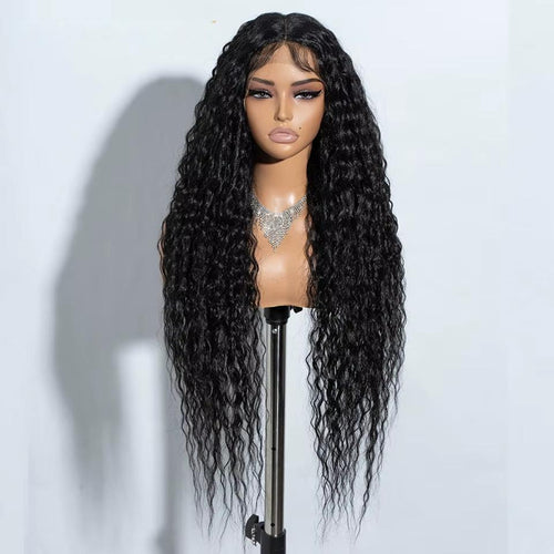 FREEDOM 34 Inch Curly Synthetic Lace Front Wig – Ombre Brown