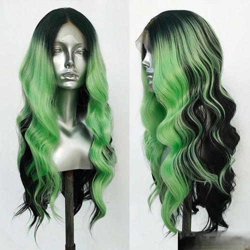 Synthetic Lace Front Wig – Long Brown, Pre-Plucked, Natural Hairline for Women