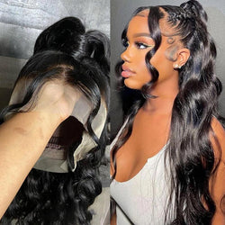 Brazilian Body Wave Human Hair Lace Front Wig – 13×4 / 13×6 HD & 360 Lace, 180% Density, Pre-Plucked