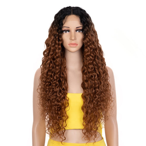 Synthetic Lace Front Wig 30 Inch Afro Kinky Curly