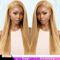 Honey Blonde Human Hair Wig 13x6 HD Lace Front