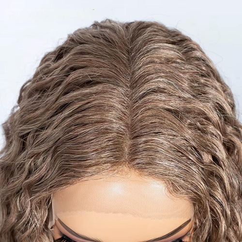 FREEDOM 34 Inch Curly Synthetic Lace Front Wig – Ombre Brown